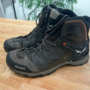 Salewa Ms Mtn Trainer Lite Mid Gtx - Bungee Cord/black Hiking Boots - Size US 13